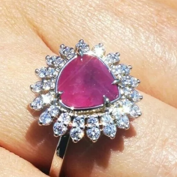 Jewelry - Natural Ruby & Diamond Ring